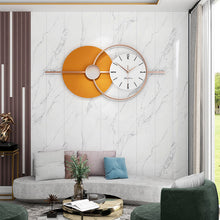 Load image into Gallery viewer, Orange &amp; White Wall Clock
