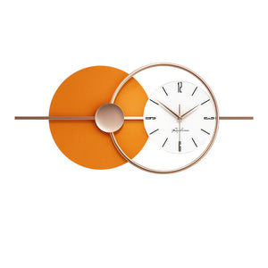 Orange & White Wall Clock