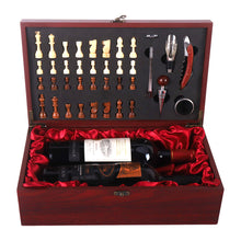 Load image into Gallery viewer, Double Wine Gift Box With Chess No Alcohol Included
